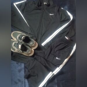 Nike Black and White Athletic Set with Sneakers